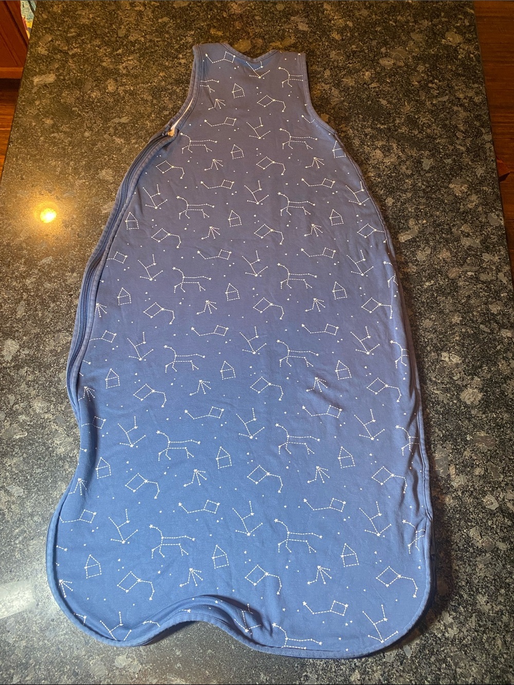 Woolino Sleep Bag Sack 4 Season Merino Wool Cotton Night Sky Size 4-6 Years - Picture 6 of 9